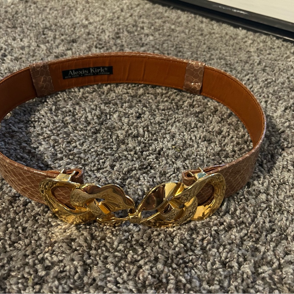 Vintage Alexis Kirk Snake skin Belt